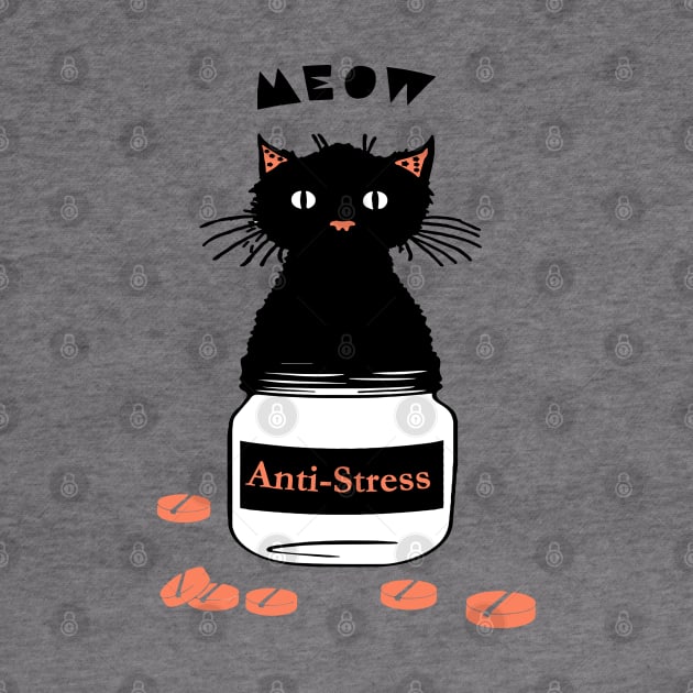 Anti stress cat by RosaliArt